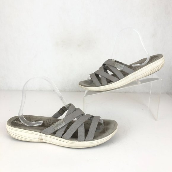 Keen Women's Size 10.5 Damaya Grey Strappy Open Toe Quick-Dry Slip On Sandals - Picture 2 of 10